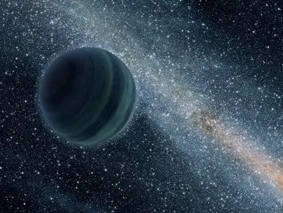별 없이 혼자서 우주를 떠도는 떠돌이 목성형 행성의 상상도. 이미지=NASA, JPL-Caltech