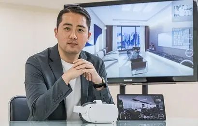 공간 테크 스타트업 에이디는 가상현실(VR)과 증강현실(AR) 기술을 활용한 건축 설계 디자인을 지원한다. 도면과 현실에서 발생하는 괴리감을 최대한 줄이는 게 이들의 목표다. 사진=최준필 기자