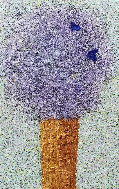Thistle-윤회: 33.4×53cm Oil on canvas 2014