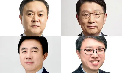 왼쪽부터 최영무 삼성화재 대표이사 사장, 장석훈 삼성증권 대표이사 사장, 전영묵 삼성생명 대표이사 사장, 김대환 삼성카드 대표이사 사장. 사진=각 사 제공