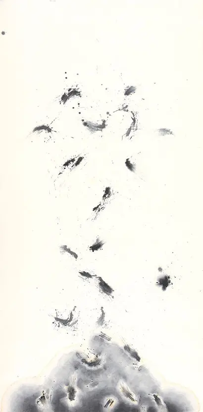traces(족적): 123×246cm 화선지에 수묵 2021