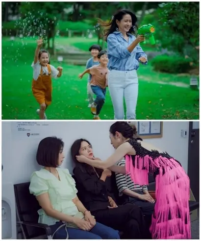 ‘입양’은 ‘서른, 아홉’의 중요한 키워드이다. 두 번의 파양을 겪고 부잣집 딸로 입양된 차미조는 자신의 일이라면 댄스복 차림으로도 한달음에 달려오는 언니가 있고, 자신이 자랐던 보육원에 정기 봉사를 나갈 정도로 단단한 심리를 지니고도 공황장애를 앓고 근원적인 결핍을 이야기한다. 사진=JTBC 홈페이지