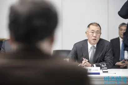 현대모비스는 현대차그룹 순환출자 고리의 핵심이지만 정의선 회장의 지분이 0.32%밖에 되지 않는다. 정 회장의 그룹 지배력이 약한 상황이기에 기업가치가 저평가 될수록 유리하다. 사진=비즈한국 DB