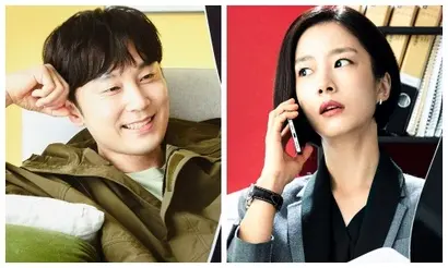 입사 동기이자 절친 관계인 김중돈(서현우)과 천제인(곽선영). 사람 좋은 감성파 매니저와 직감을 따르는 충동파 매니저라는, 스테레오 타입의 모습을 보여준다. 사진=tvN 제공