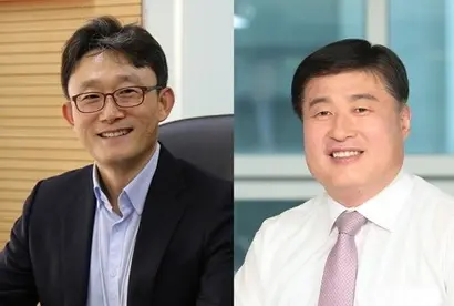 KT 차기 대표 최종 심사대상자로 선정된 박윤영 전 기업부문장(왼쪽)과 임헌문 전 매스총괄 사장. 사진=KT 제공