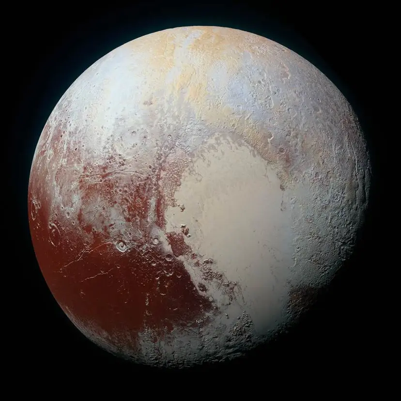 뉴호라이즌스가 확인한 명왕성의 아름다운 표면. 사진=NASA