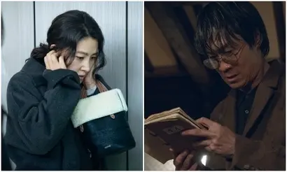 구산영의 엄마 윤경문과 구산영의 아빠 구강모. 공교롭게도 두 인물은 결과적으로는 구산영에게 피해를 입힌다. 윤경문은 알 수 없는 일을 피해 남편과 이혼하고 구산영을 홀로 키웠지만 현저히 뒤떨어지는 생활력으로 산영을 힘들게 하고, (아마도) 아내와 산영을 위해 부를 원했을 구강모는 그로 인해 산영의 몸에 악귀를 깃들게 만든다. 사진=SBS 제공