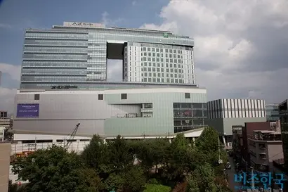 서울 동교동 홍대입구역 인근에 위치한 애경그룹 본사. 사진=이종현 기자