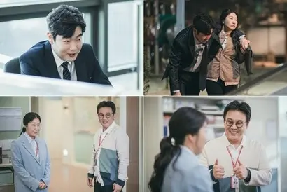 ‘잔혹한 인턴’에서 남성들은 무능하거나 비열하거나 혹은 부재한다. 경단녀, 워킹맘 등 여성을 바라보는 드라마이긴 하지만, 남성 캐릭터들이 납작하다는 점은 드라마의 재미를 반감시키는 요소가 된다. 사진=티빙 제공