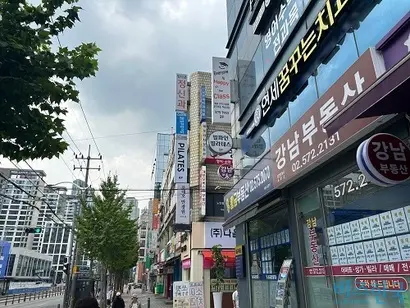 신축 아파트 단지에 둘러싸여 있는 강남구 개포2동 구마을 일대. 사진=강은경 기자