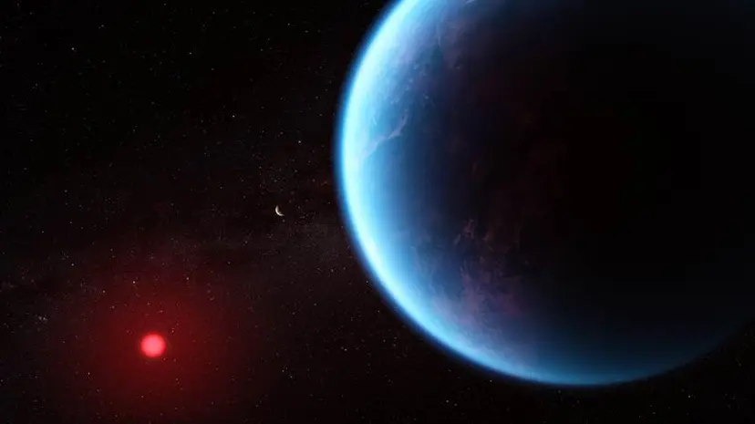 외계행성 K2-18b의 상상도. 사진=NASA, ESA, CSA, Joseph Olmsted(STScI) Science: Nikku Madhusudhan(IoA)