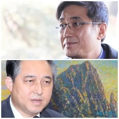횡령 혐의로 또 다시 경찰 수사 선상에 오른 이호진 전 태광그룹 회장(위)과 최근 태광그룹에서 해임된 ‘최고 실세’ 김기유 전 티시스 대표이사. 사진=연합뉴스