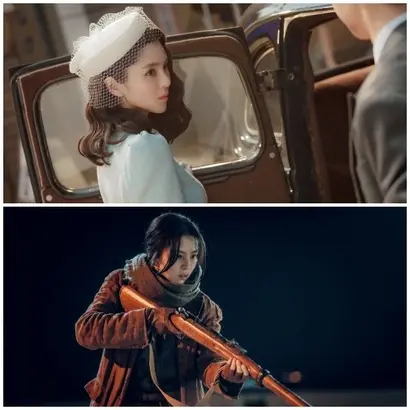 한소희의 비주얼을 적극 활용한 ‘경성크리처’. 장태상과의 첫 만남에서 과하게 걸리는 슬로 모션, 양장을 차려 입고 장태상의 시선을 사로잡는 장면 등에서 카메라는 대놓고 한소희를 탐한다. 싸이카를 타고 활보하고, 거침없이 총과 칼을 휘두르는 액션 스타의 면모도 놓치지 않는다. 사진=넷플릭스 제공