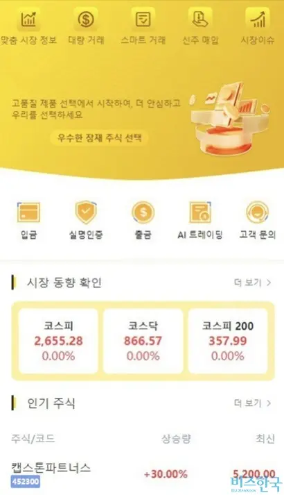 불법 리딩방 일당이 제공하는 투자 사이트. 실제 있는 자산운용사 명의를 도용해 사이트를 제작했다. 사진=제보자 제공