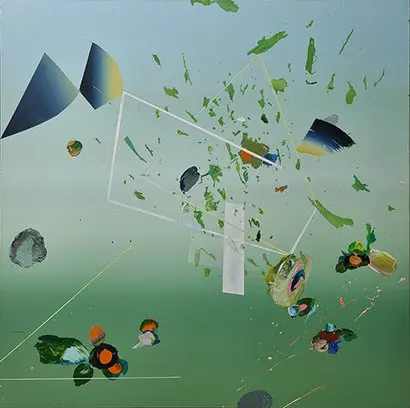 내가 보지 못한 것_빛의 형태 NO.63: 45.5×45.5cm Acrylic on canvas 2023