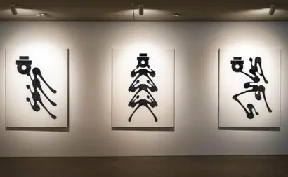 그의 작품은 전통적인 명조체, 고딕체의 미감을 탐구하면서도 탈네모틀 한글 폰트를 실험하는 등 다양한 시도를 보여준다. 사진=한동훈 제공