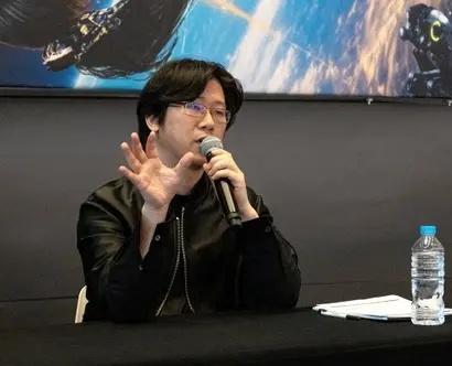 국내 게임사 시프트업이 기업공개(IPO)를 추진한다. 사진은 4월 26일 신작 ‘스텔라 블레이드’의 론칭 이벤트에서 제작 과정을 소개하는 김형태 시프트업 대표. 사진=연합뉴스