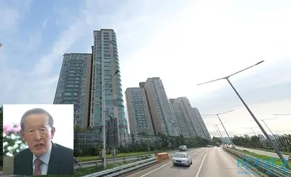 재계 9위 GS그룹 허창수 명예회장이 거주하는 용산구 이촌동 LG한강자이아파트. 사진=비즈한국DB