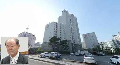 재계 21위 중흥건설 정창선 회장이 분양받아 거주하고 있는 광주 북구 두암동 중흥에스클래스.  사진=카카오맵 로드뷰, 중흥건설