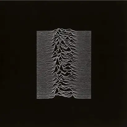 펄사를 표지에 담은 영국 록밴드 조이 디비전의 앨범 ‘Unknown Pleasures’.