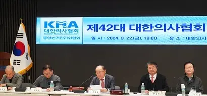 임현택 전 회장의 탄핵안이 가결됨에 따라 내년 1월 2~4일 사흘간 ‘제43대 의협 회장선거’가 치러진다. 사진은 지난 3월 열린 의협 회장선거. 사진=대한의사협회