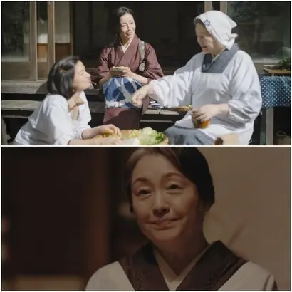 인자하고 헌신적이고 조용한 어머니. 어머니는 아버지의 불륜을 어떻게 마주할까. 한국계 일본인으로 노년층에 친숙한 마츠자카 케이코가 어머니를 연기한다. 사진=넷플릭스 제공