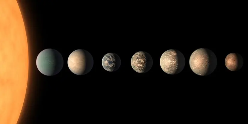 트라피스트 별 주변에서 발견된 외계행성의 모습을 표현한 상상도. 사진=NASA/JPL-Caltech