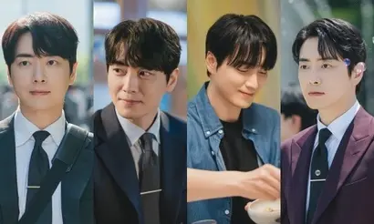 길 가다 지나치는 모든 여성들이 한 번쯤 흘깃거리게 되는 우월한 미모의 소유자인 유은호. 드라마는 깐머리 은호, 덮머리 은호, 캐주얼 은호, 수트 은호 등 각양각색 상황에서 빛나는 유은호의 미모를 담기에 여념이 없다. 사진=SBS 제공