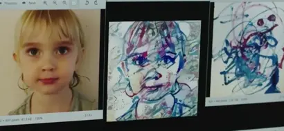 AI 도구를 활용한 그림 작업 과정. 사진=크리스티 홈페이지