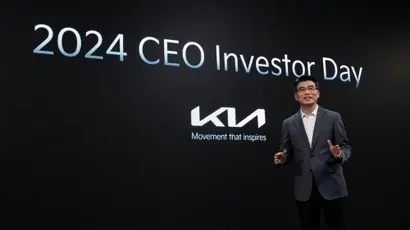 ​‘2024 CEO 인베스터 데이(CEO Investor Day)’에 참석한 송호성 기아 사장. ​기아는  목적 기반 모빌리티(PBV), 소프트웨어 정의 자동차(SDV) 등의 신사업을 통해 모빌리티 솔루션 제조사로 전환하고 있다. 사진=현대자동차그룹 제공