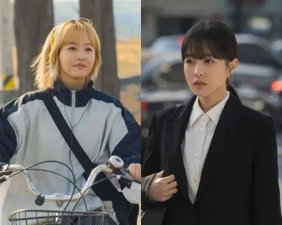 고졸과 대졸, 지방에서 일하는 일용직 근로자와 서울에서 일하는 공기업 직원. 미지(왼쪽)와 미래는 쌍둥이지만 성격뿐 아니라 삶의 궤적이 뚜렷이 다르다. 사진=tvN 제공