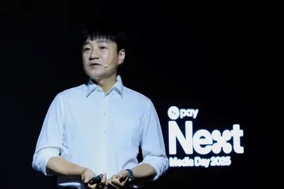 네이버파이낸셜이 6월 25일 스테이블 코인과 관련한 상표를 출원했다. 사진은 네이버페이 미디어 간담회에서 연설 중인 박상진 네이버파이낸셜(네이버페이) 대표. 사진=네이버파이낸셜 제공