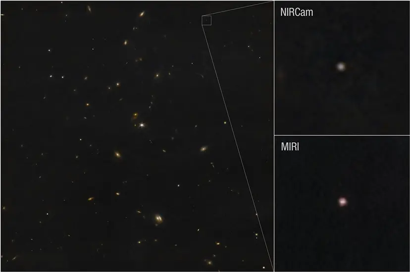 제임스 웹 우주 망원경으로 포착한 2024 YR4 소행성. 사진=NASA, ESA, CSA, STScI, A Rivkin(JHU APL)