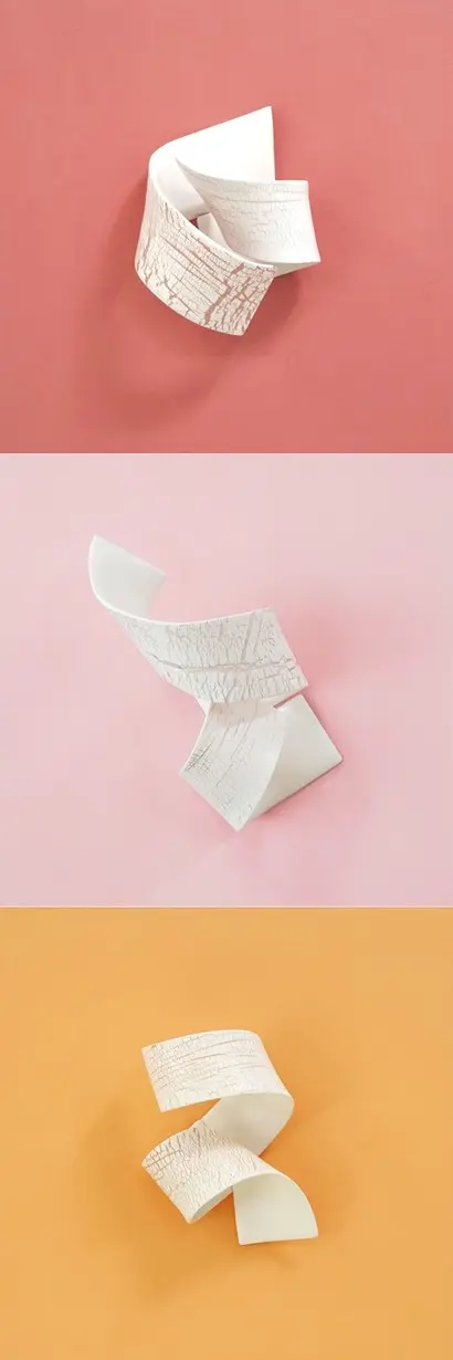 거짓말은 무슨 색일까2, 3, 5(위부터): 25×25cm 나무패널에 도자기(백자, 상감) 2024