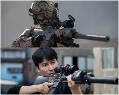 이도는 군대에서 총기로 인한 트라우마를 갖게 된 인물. 경찰이 되어서도 총보다는 테이저건을 선호하던 그가 결국 다시 총을 손에 들게 되며 과거의 사연이 궁금해진다. 사진=넷플릭스 제공