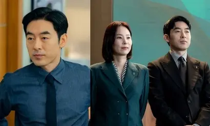 ‘서초동’과 ‘에스콰이어’ 모두 등장하는 배우 박형수. ‘서초동’에선 감정이라곤 찾아보기 힘든 무심한 대표 나경민이었다가 ‘에스콰이어’에선 신분상승에 목숨을 건 파트너 변호사 홍도윤이 되었다. 사진=tvN, JTBC 제공