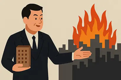 10.15 대책의 가장 심각한 문제는 정책을 만드는 사람들이 ‘나는 되지만 국민은 안 된다’는 이중 잣대를 적용하고 있다는 점이다. 그림=생성형 AI
