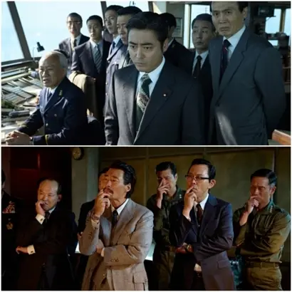 일본과 한국, 양국 정치인들의 무능한 모습을 코믹하게 보여주는 ‘굿뉴스’. 달면 삼키고 쓰면 뱉는다는 전형적인 정치인의 모습이 난무하는 가운데, 약간의 희망은 남긴다. 사진=넷플릭스 제공