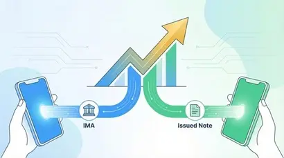 IMA는 증권사가 만기에 원금을 지급하고 다양한 기업금융 자산을 담아 3.5~6%대 수익을 기대할 수 있는 장기 폐쇄형 상품이며, 발행어음은 만기 1년 이하의 단기 확정금리 상품으로 예금보다 높은 금리를 제공할 수 있다. 사진=생성형 AI