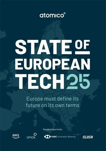 아토미코(Atomico)가 지난 11월 25일에 발간한 ‘유럽 테크 현황 보고서 2025(State of European Tech 2025). 사진=stateofeuropeantech.com