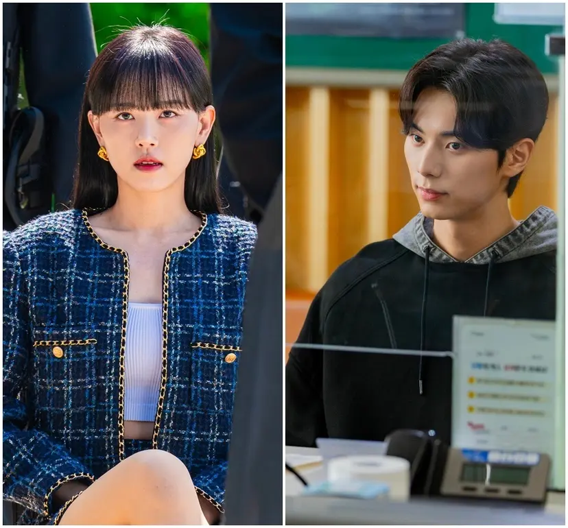 상웅을 포함한 초능력자들의 능력을 갈취하려 쫓는 빌런 조직 범인회의 조안나와 조나단. 남매 사이지만 지극히 사이가 나쁘다. ‘폭군의 셰프’에서 합을 맞춘 이채민과 강한나가 또 다시 연합과 대립을 반복한다. 사진=넷플릭스 제공