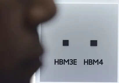 AI 서버 투자 확대와 고대역폭메모리(HBM) 수요 급증이 맞물리며 한국 반도체 산업은 전례 없는 호황을 누렸다. 지난해 11월 반도체 대전 현장에 전시된 삼성전자 HBM4. 사진=박정훈 기자
