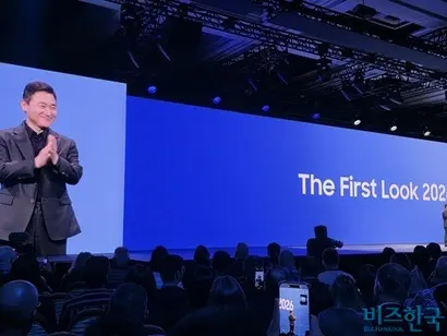 CES 2026 개막을 이틀 앞둔 4일(현지시각) 미국 라스베이거스 윈 호텔에서 개최된 삼성전자 컨퍼런스 행사에서 노태문 사장은 동반자로서의 AI를 비전으로 제시했다. 사진=강은경 기자