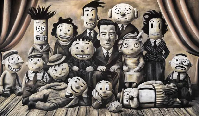 Untitled: 162.2×97.0cm Oil pastel on canvas 2024