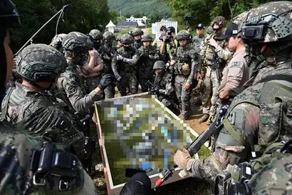 지난해 10월 인제 육군 과학화훈련단 훈련장에서 열린 제3회 국제과학전투 경연대회 현장. 공동취재사진=사진공동취재단