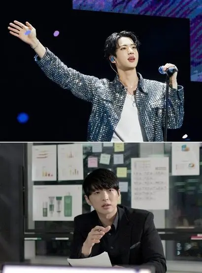 100억 원 이상 아파트를 매입한 방탄소년단 멤버 진(위)과 김병훈 에이피알 대표. 사진=BTS 페이스북, 에이피알 홈페이지