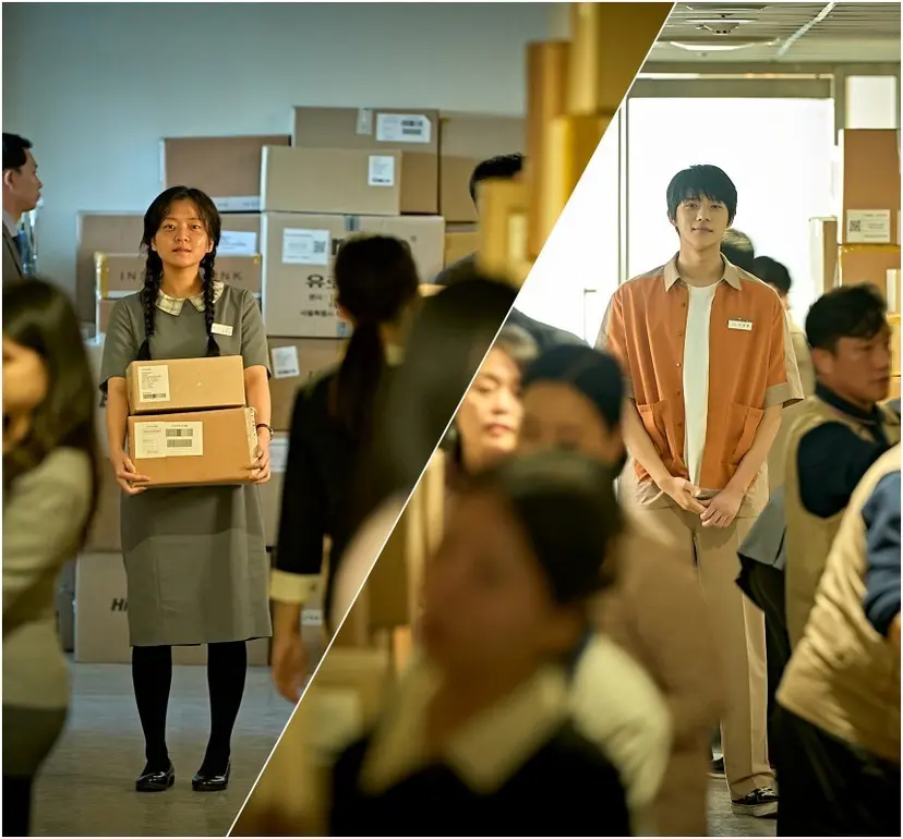 어느덧 서로를 바라보게 된 미정과 경록. 특히 어둠 속에 숨어 있던 미정을 빛으로 끌어내는 장면들이 섬세하게 표현된다.