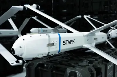 스타크의 수직이착륙(VTOL) 공격형 드론 ‘비르투스(Virtus)’. 표적 탐지와 정찰, 타격을 동시에 수행한다. 사진=stark-defence.com
