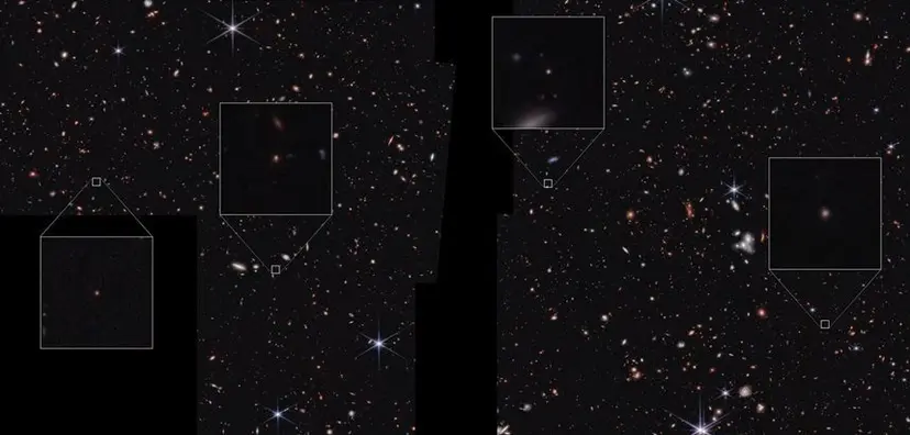제임스 웹 사진에서 포착된 ‘오리너구리 은하’. 사진=NASA, ESA, CSA, S. Finkelstein(UT Austin), Image Processing: A. Pagan(STScI)