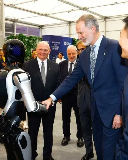 바르셀로나 MWC 2026에 참석한 펠리페 6세 국왕. 사진=스페인 왕실
